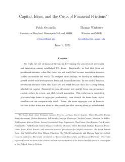 First page of Capital, Ideas, and the Costs of Financial Frictions